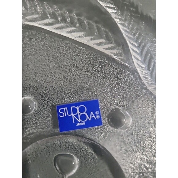 Vintage Mikasa Nova Candy Dish Crystal "Bear Necessities" Teddy Christmas 5.5" - Picture 4 of 5